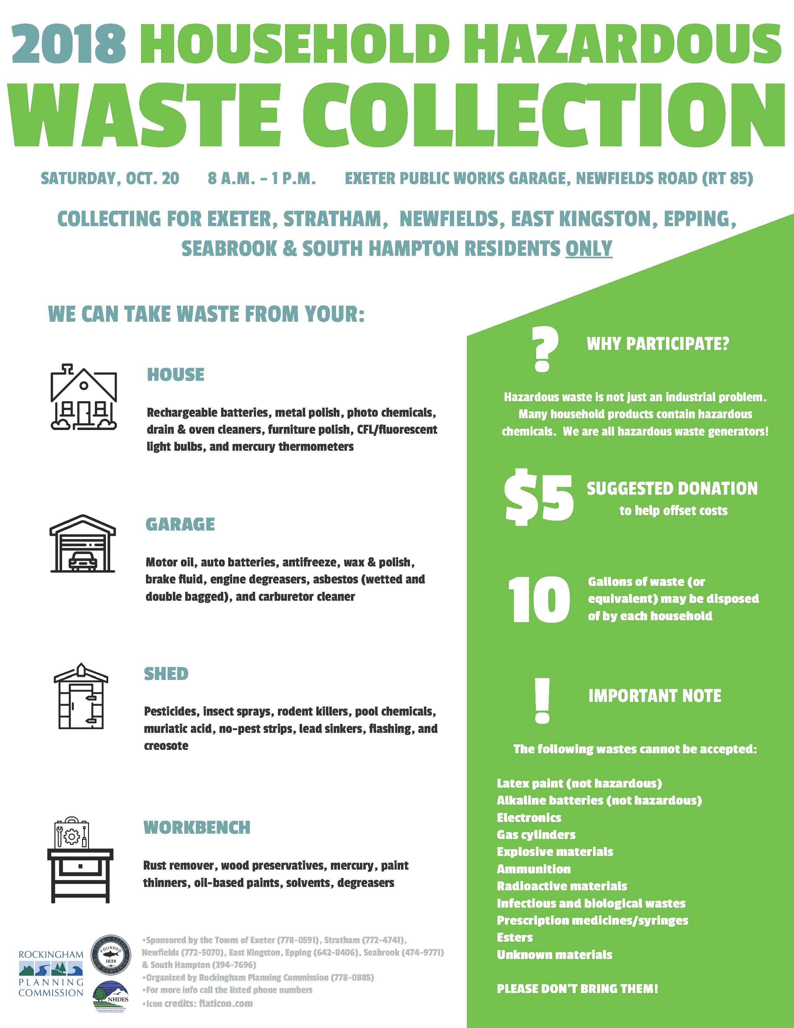 rockingham planning commission household hazardous waste